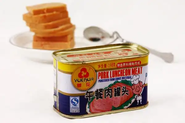 粤花牌方罐午餐肉340g