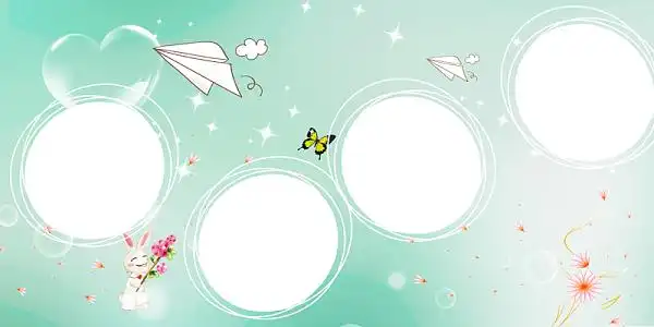 儿童相册背景海报素材