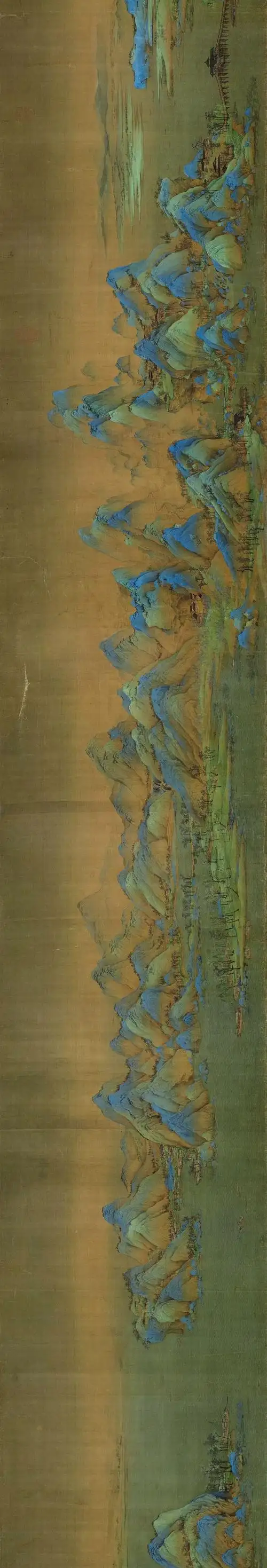 青绿山水巅峰千里江山图12米长卷问世