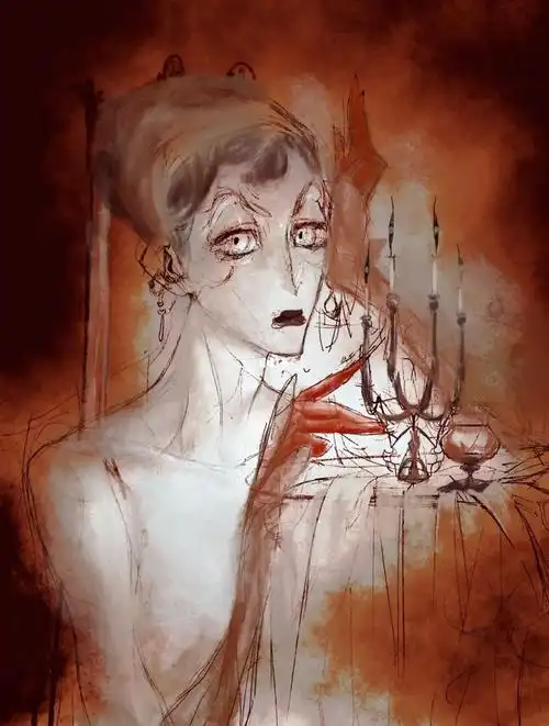 画女鬼是老本行喽