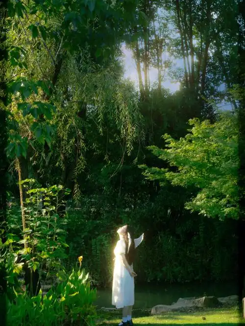 意境氛围感人像黄昏中的天使78