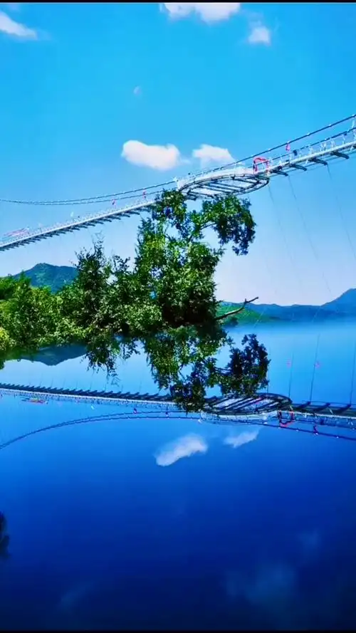 打卡杭州  这样的玻璃桥要不要来挑战一下!