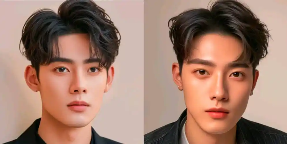 王一博肖战的分头发型有多帅?