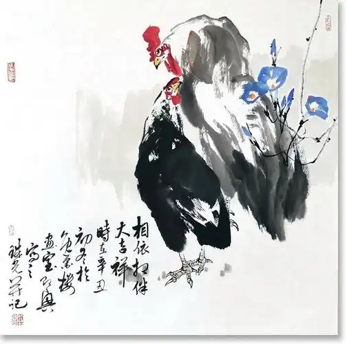 恭贺新年大吉:看大写意花鸟画名家——毕珠光开笔挥毫送吉祥_清华美院