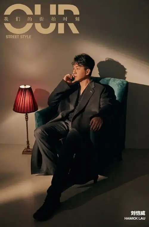 刘恺威深灰色大衣帅气写真图片26