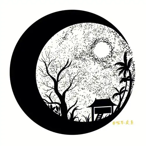 创意画黑白装饰画步骤图