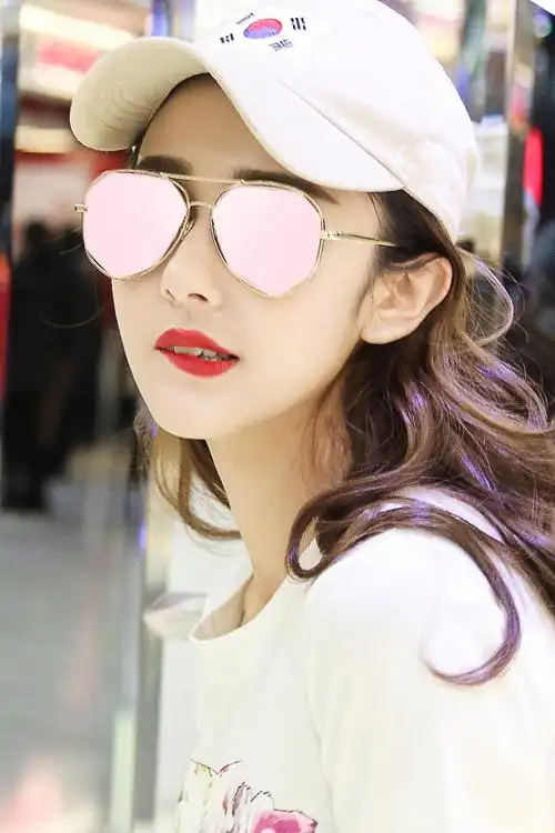 尚奇【任选2件立减10元】韩版多边形镂空太阳镜女彩膜大框蛤蟆眼镜