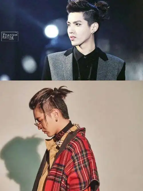 1 吴亦凡吴亦凡真的是能够hold的住任何发型,哪怕是扎个小辫子,也能帅