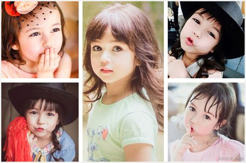 萌娃泰国吉拉达莫兰海报混血宝宝画报小萝莉漂亮女bb孕备墙贴画