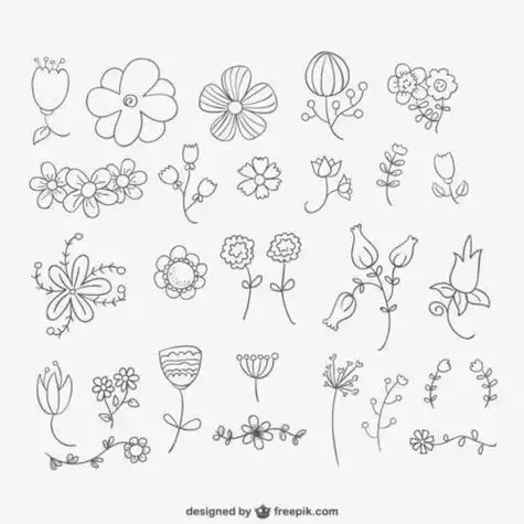 小花的简笔画小花的简笔画简单漂亮