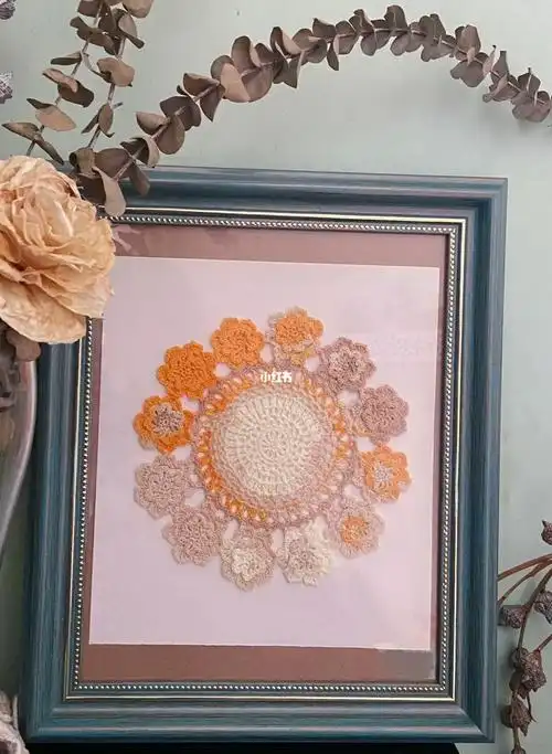 钩织蕾丝装饰画