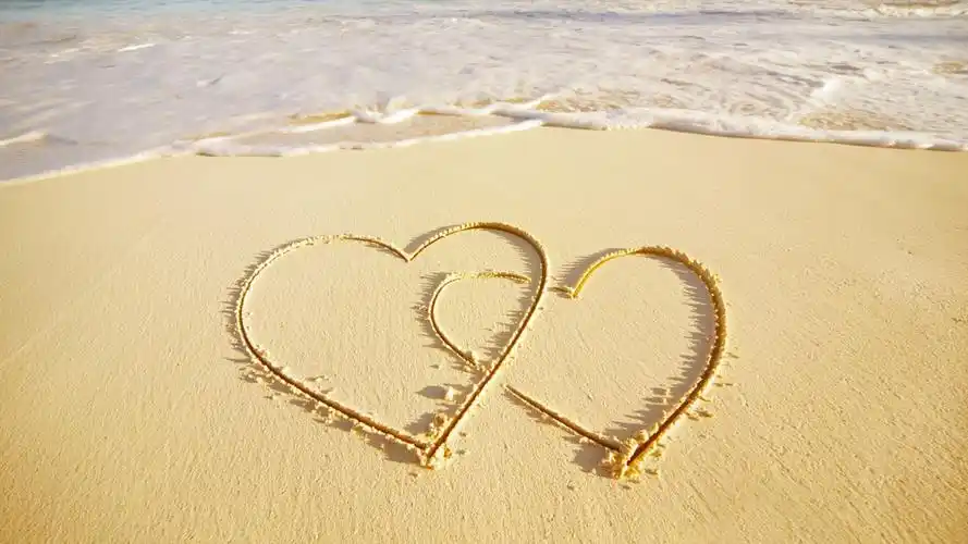 唯美浪漫爱心ppt背景图片