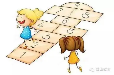 跳竹竿卡通简笔画小朋友做游戏简笔画如何画沙滩上玩皮球的孩子们的简