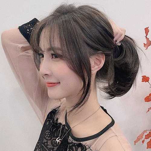 短发小马尾扎发_发型图片