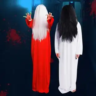 贞子cos服饰红衣女鬼衣服鬼新娘大人恐怖僵尸扮鬼吓人万圣节服装