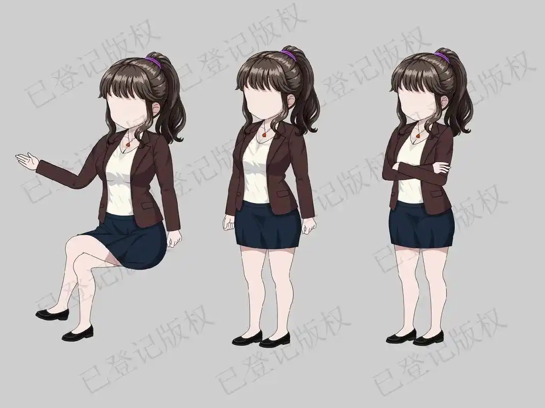 12个沙雕动画都市人物素材,有版权带动作#动画制作 #q版人 - 抖音