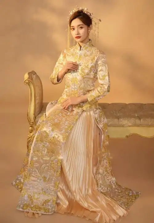 香槟色秀禾服的寓意