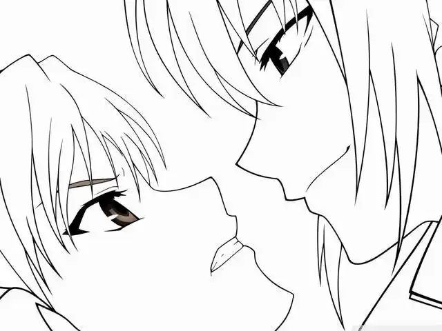 铅笔素描的情侣画(16张)