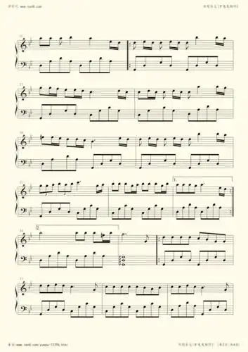 钢琴谱:不想长大(罗兔兔制作)