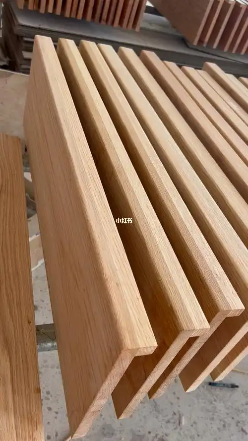 专业定制各种实木楼梯踏步板进口红橡木