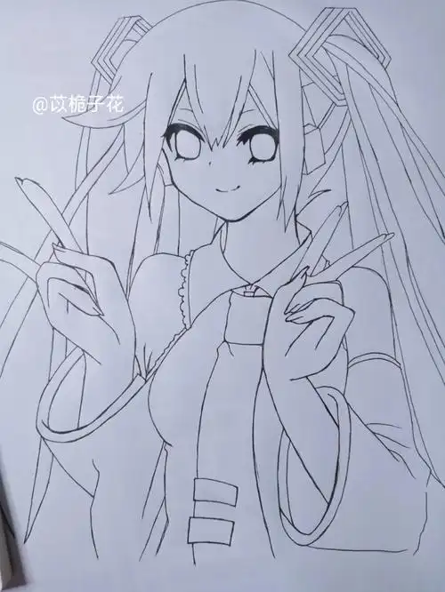 初音未来简笔画