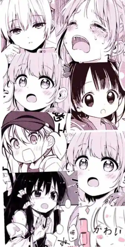 日系漫画拼接背景