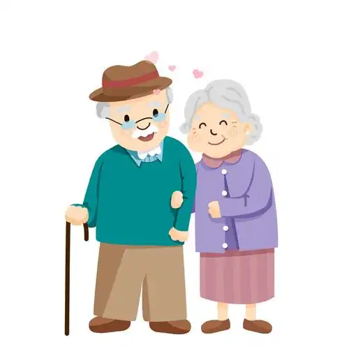 手绘卡通人物老人爱情元素gif520人物元素521人物元素