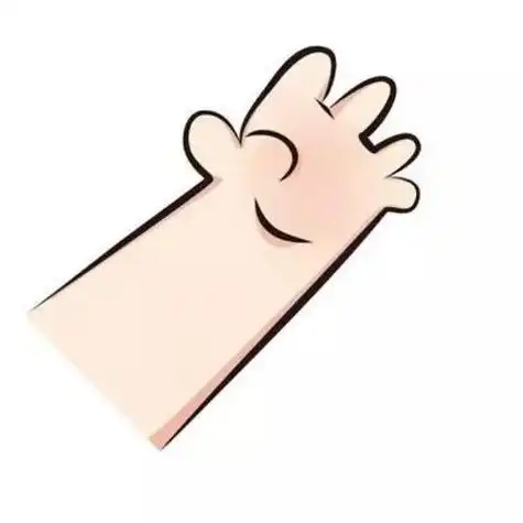 胖乎乎的小手简笔画简单