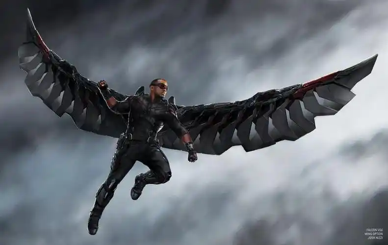 《复联3》曝冬兵,猎鹰原始设计图