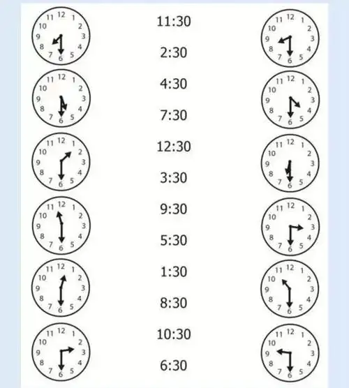 点和半点 写美篇 大家都认识我了,接下来我们一起来认识整点和半点吧!