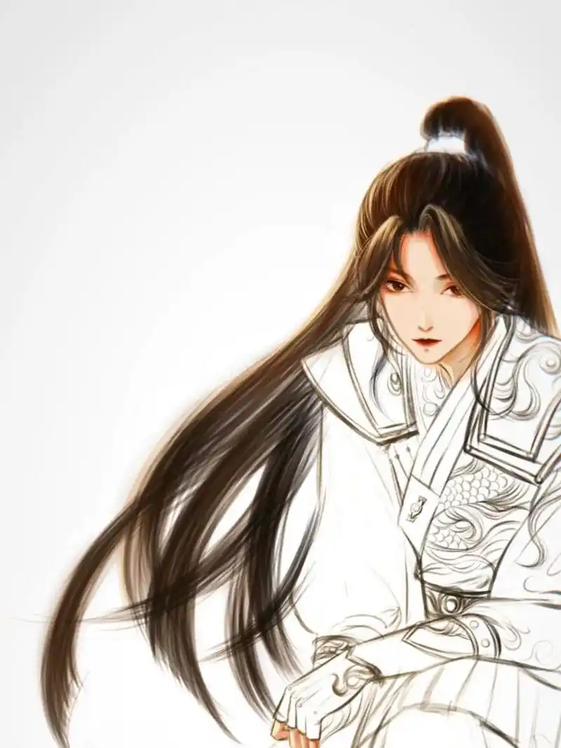 画一个女将军 学就西川八阵图, 鸳鸯袖里握兵符.