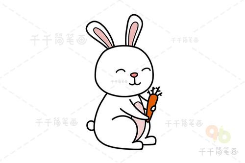 学画兔子简笔画