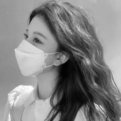 超好看的黑白头像女生高清图片