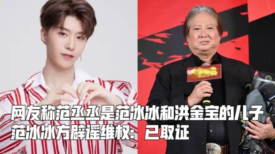 网友称范丞丞是范冰冰和洪金宝的儿子,范冰冰方辟谣维权:已取证