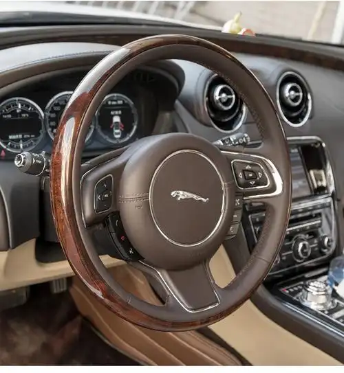 【新xfl改装】21/22专用捷豹xj桃木方向盘改装 xjl xfl 升级高配方向