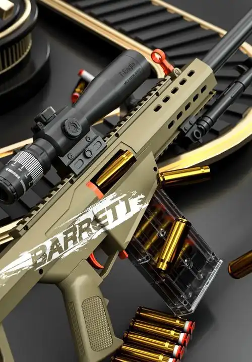 【生日臻礼】狙1击抢 儿童巴雷特玩具枪男孩仿1真狙1击抛壳awm软弹抢