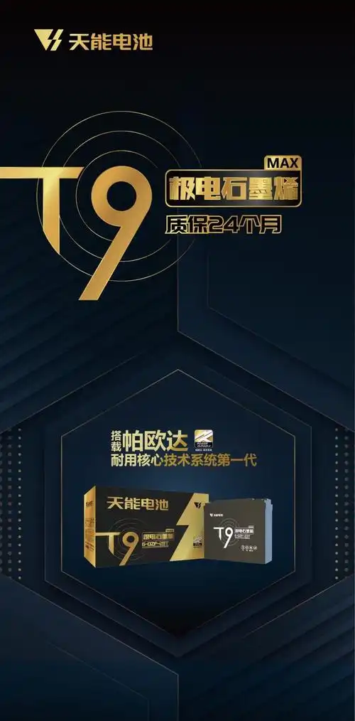 天能王牌电池t9max创新实力的集大成者