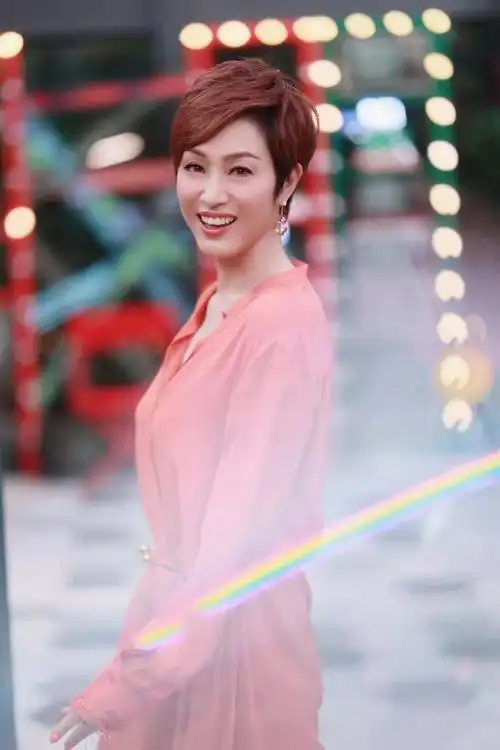 陈法蓉身着 st. john 蚕丝连衣裙和结饰腰环亮相综艺