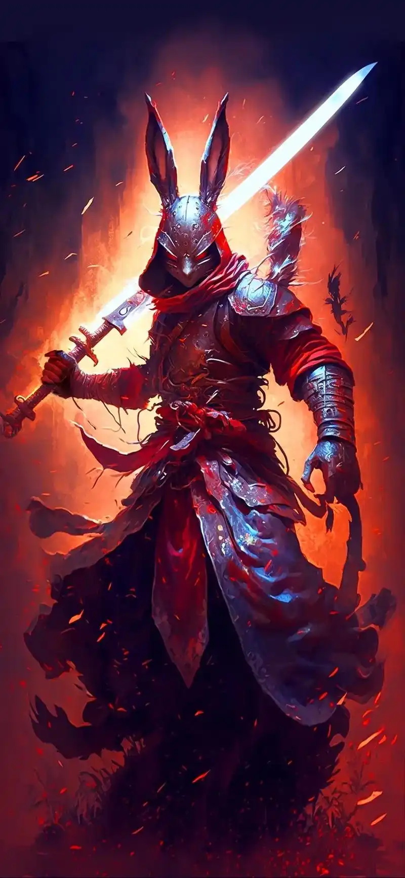 超帅的兔将军来了.#全屏壁纸 #手机壁纸 #动漫壁纸 #欢迎 - 抖音