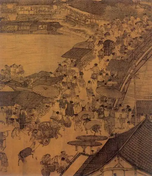 绘画,世界名画,国画,国宝级文物,张择端,北宋风俗画,艺术绘画北宋