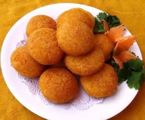 炸南瓜饼成品图