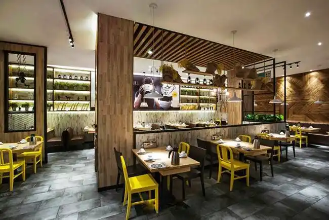 70平米简约风格精致餐厅设计效果图 - 齐装网装修效果图