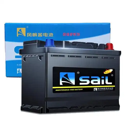 风帆(sail)免维护蓄电池l2-400汽车蓄电池6-qw-60免维护电瓶60a