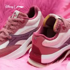 li-ning 李宁 迪士尼草莓熊联名系列92 shadow 休闲鞋2023新款加绒