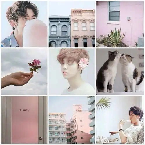 鹿晗,吴世勋,吴世勋壁纸,exo,exo九宫格勋鹿可爱九宫格头像壁纸