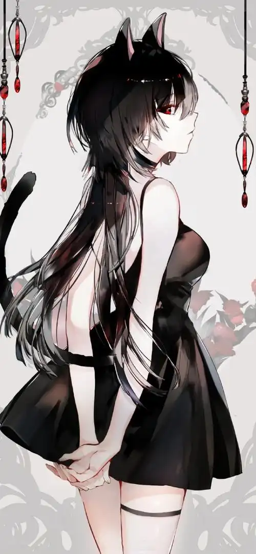 二次元动漫女生插画手机壁纸_动漫_手机壁纸下载_美桌网