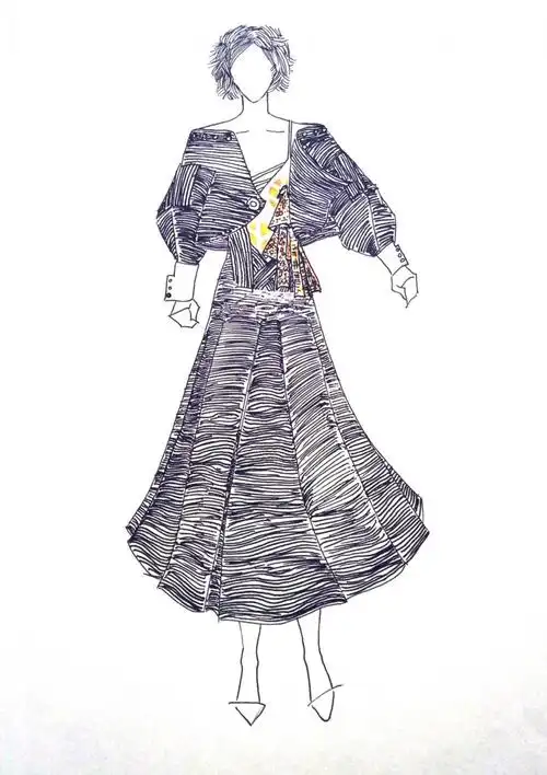 女装作品-女装款式图