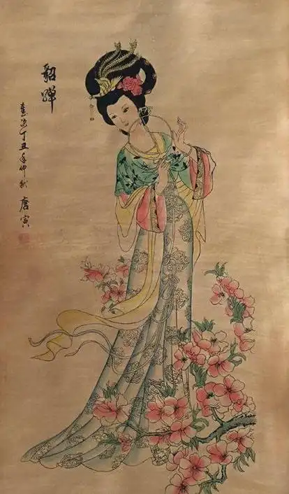 我们通过唐伯虎的这幅貂蝉画像间接地了解到了当时的貂蝉容貌,而从这