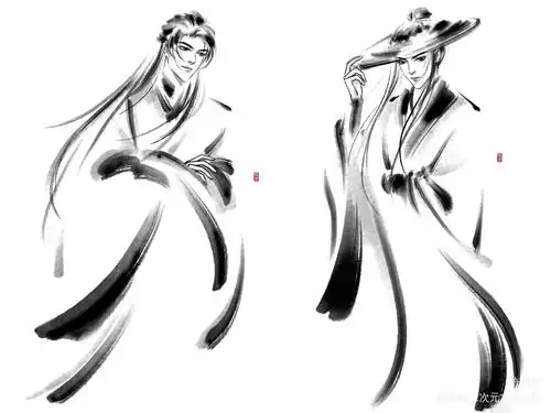 温周 1,快结束惹_天涯客温客行周子舒绘画作品