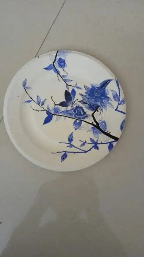 手绘盘子画